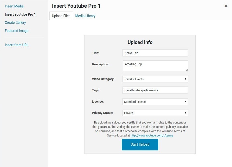 Access all your Youtube content in a few clicks